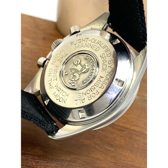 Omega Speedmaster Men's Watch 145.022 Swiss Manual 861 Black Dial Nylon Strap - Picture 6 of 16